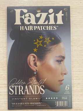 Golden Starlet Strands Hair Patches - Gold